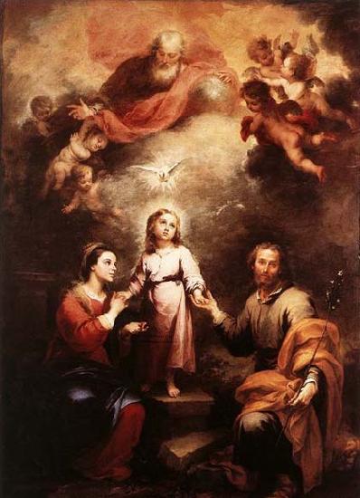 MURILLO, Bartolome Esteban The Two Trinities